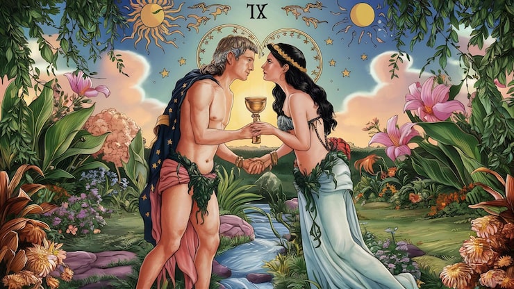 Two of Cups yes or no explained clearly. Upright is a strong yes for love and soulmates, reversed shows imbalance. Full meaning, feelings, and love insights.